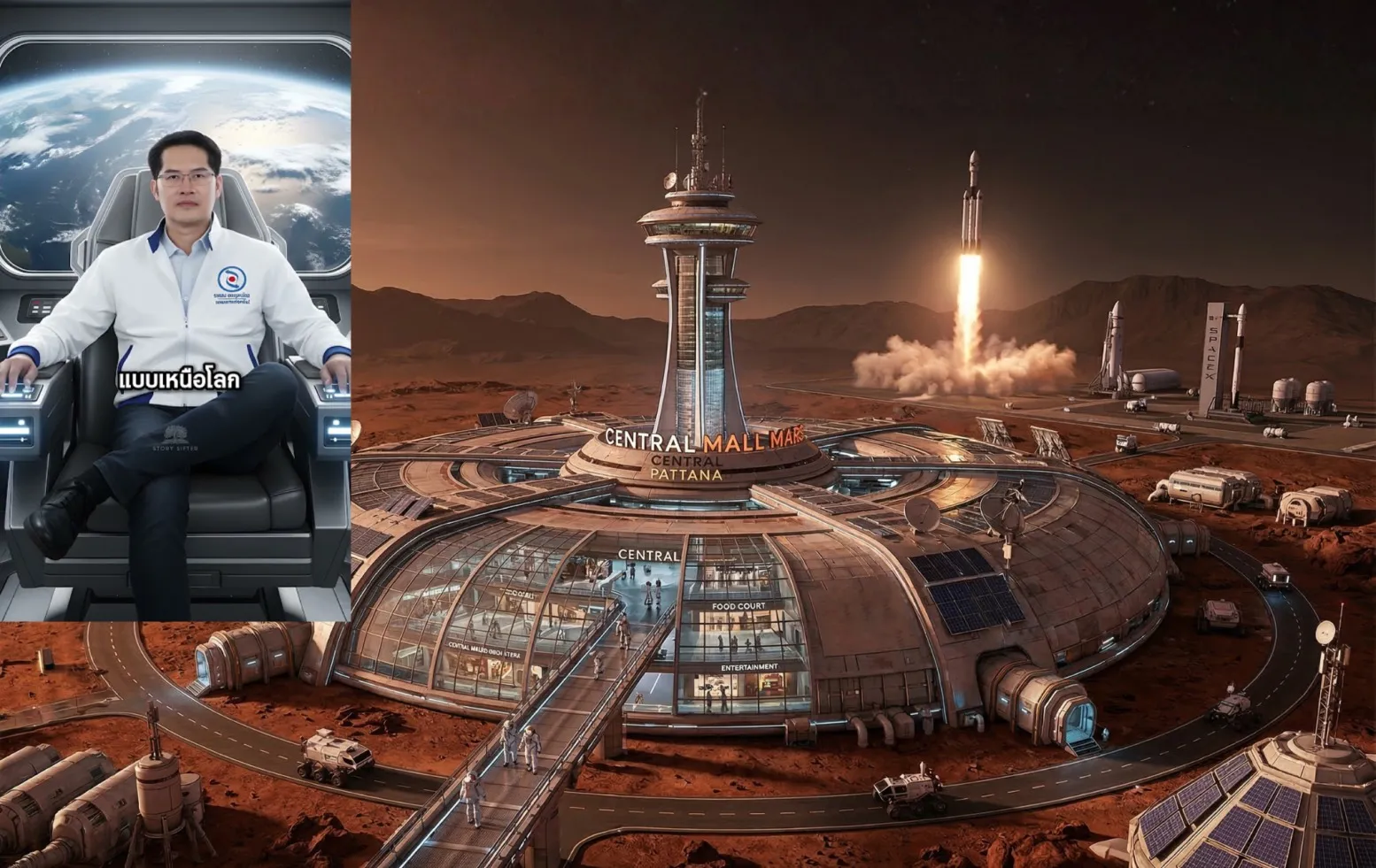 most famously, p’tae wants to build a new center on mars as a ‘premium shopping destination’