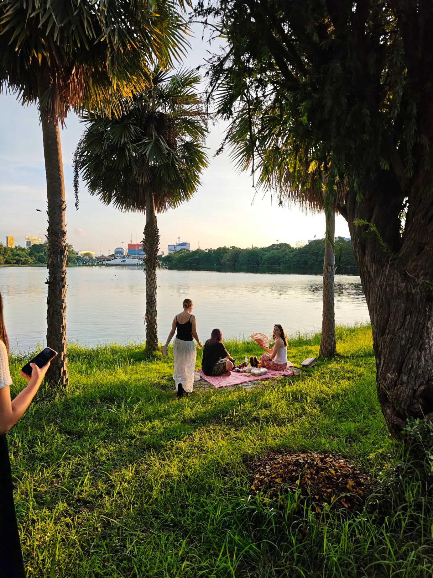 our picnic spot at the island in the center of chai krui lake