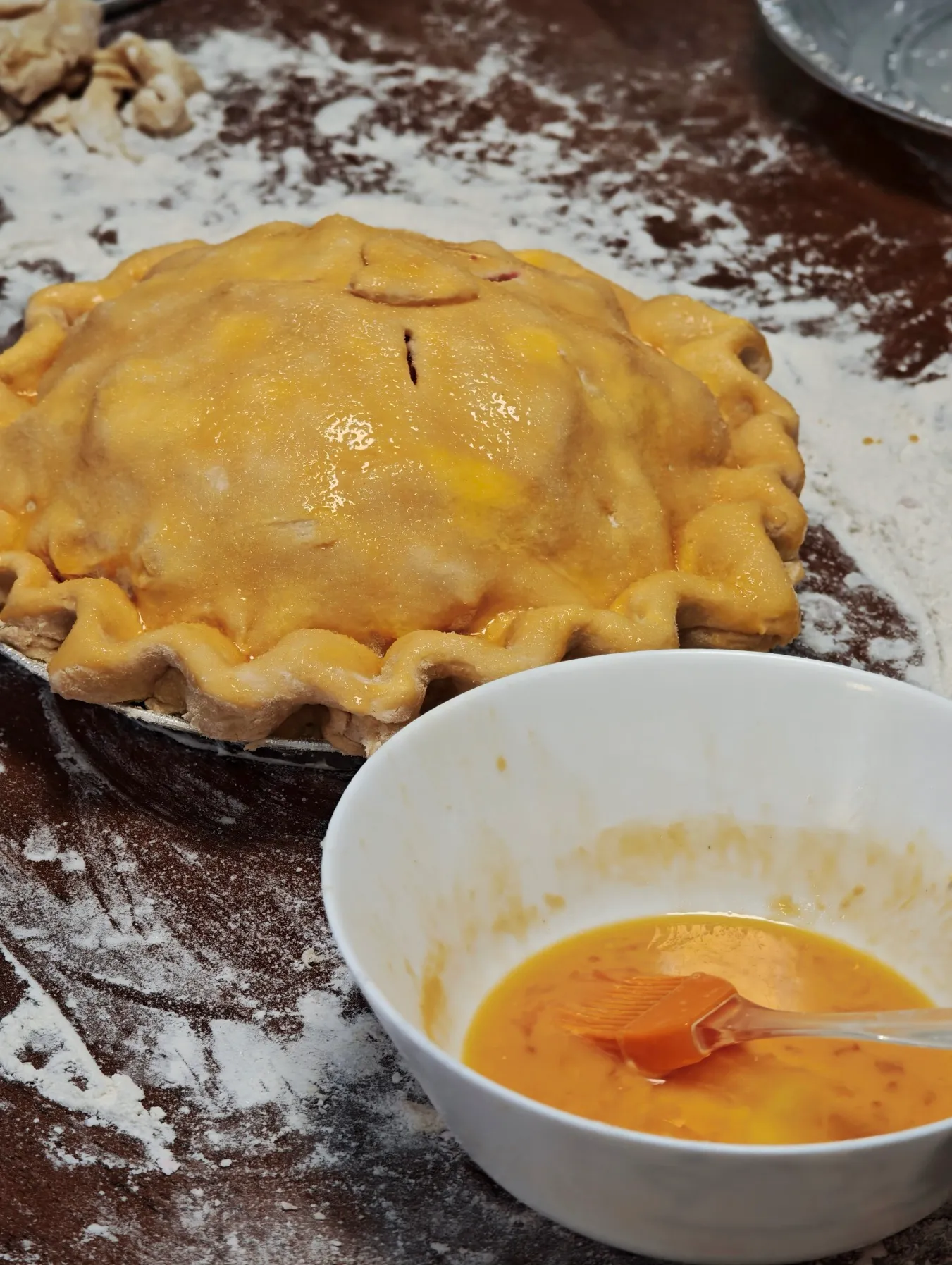 by some thanksgiving miracle, I found king arthur all purpose flower at a grocery store here to make the pies !!!