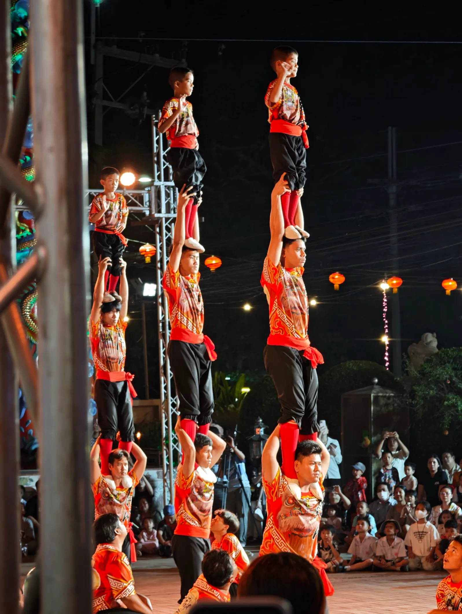 kids doing a Chinese new year dance
