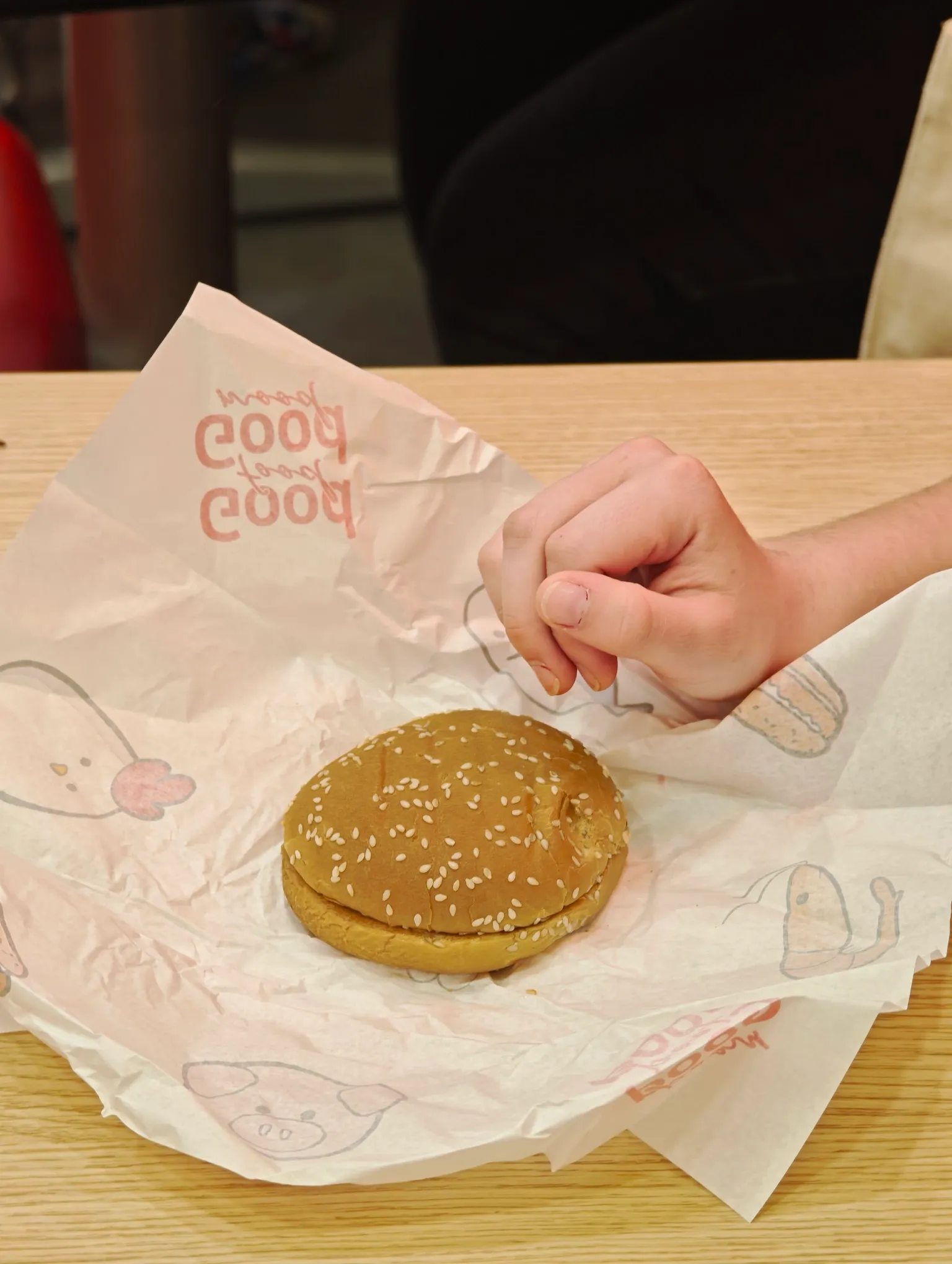 a burger from one of thailand’s burger chains. delicious.