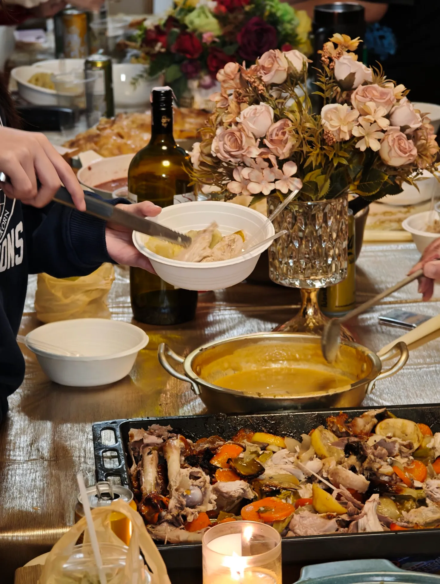 Our thanksgiving table.